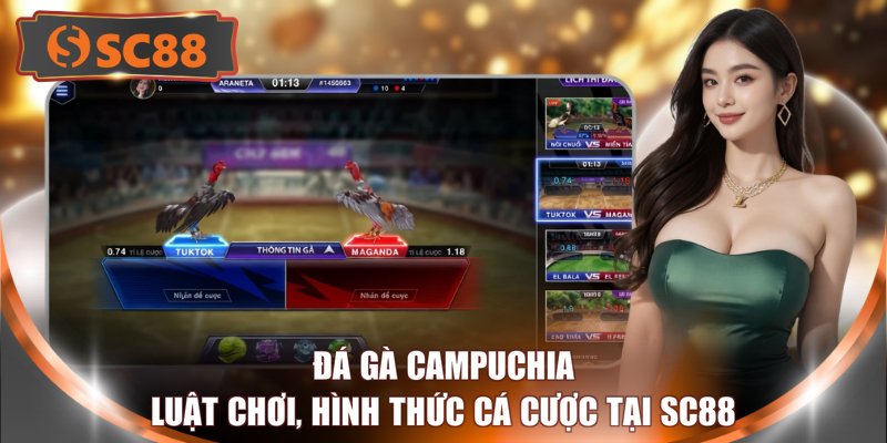 Đá Gà Campuchia - Luật Chơi, Hình Thức Cá Cược Tại SC88