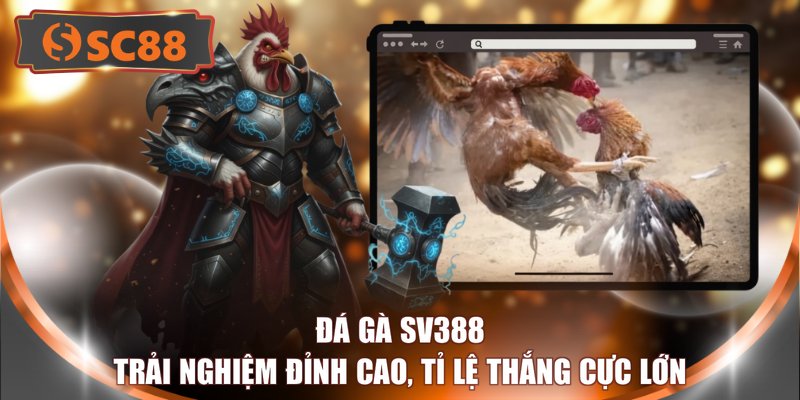  Đá Gà SV388 - Trải Nghiệm Đỉnh Cao, Tỉ Lệ Thắng Cực Lớn