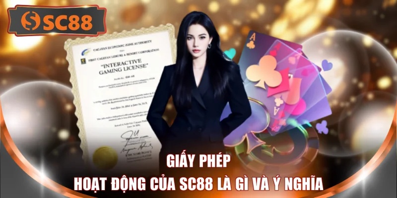 Giấy phép hoạt động của SC88 là gì và ý nghĩa