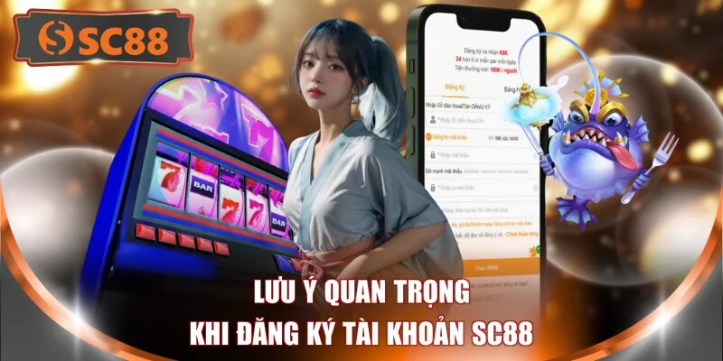 Lưu ý quan trọng khi đăng ký tài khoản SC88