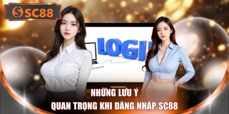 Những lưu ý quan trọng khi đăng nhập SC88